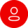 icon-user a red circle with the letter g in it
