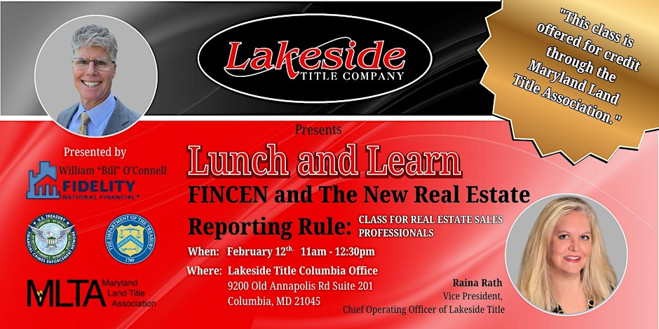 a flyer for a lunch and learn event