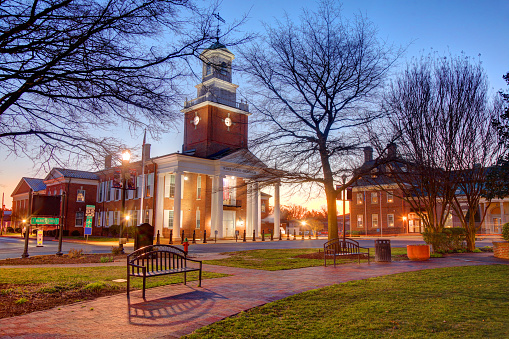a building with a clock tower on top of it