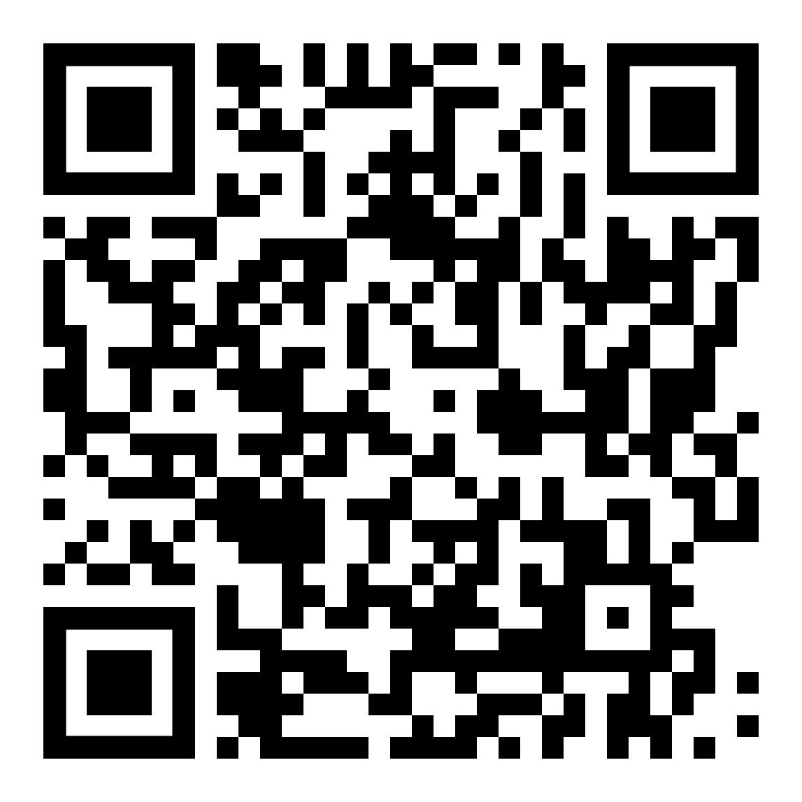 a black and white photo of a qr code