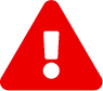 a red triangle with a question mark on it