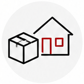 a picture of a house and a box
