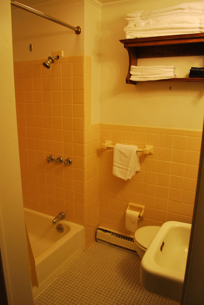 a bathroom with a sink, toilet and bathtub