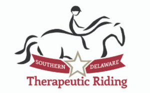 the logo for the southern delaware therapetic riding club