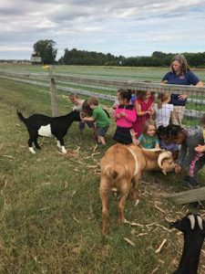 kids at a farm