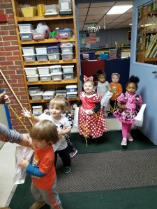 kids in costumes