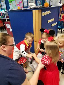kids in costumes