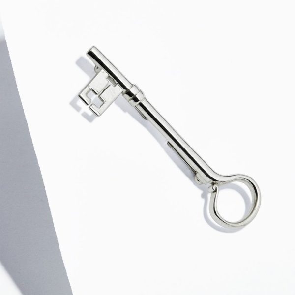 Sterling Silver Key Brooch