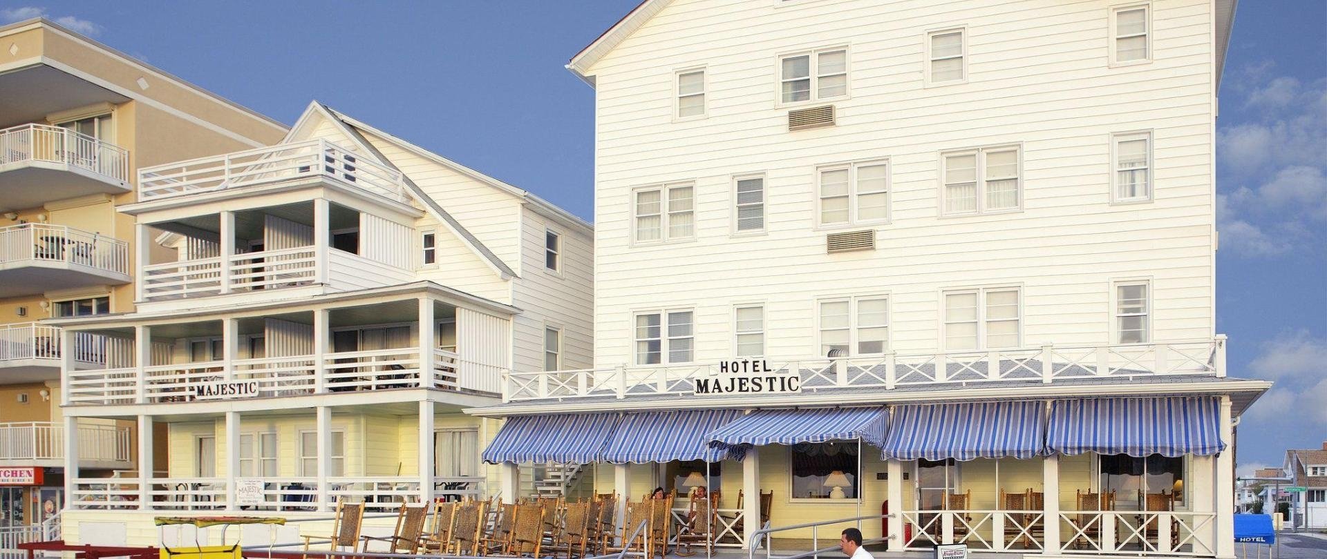 hotel majestic exterior view from boardwalk