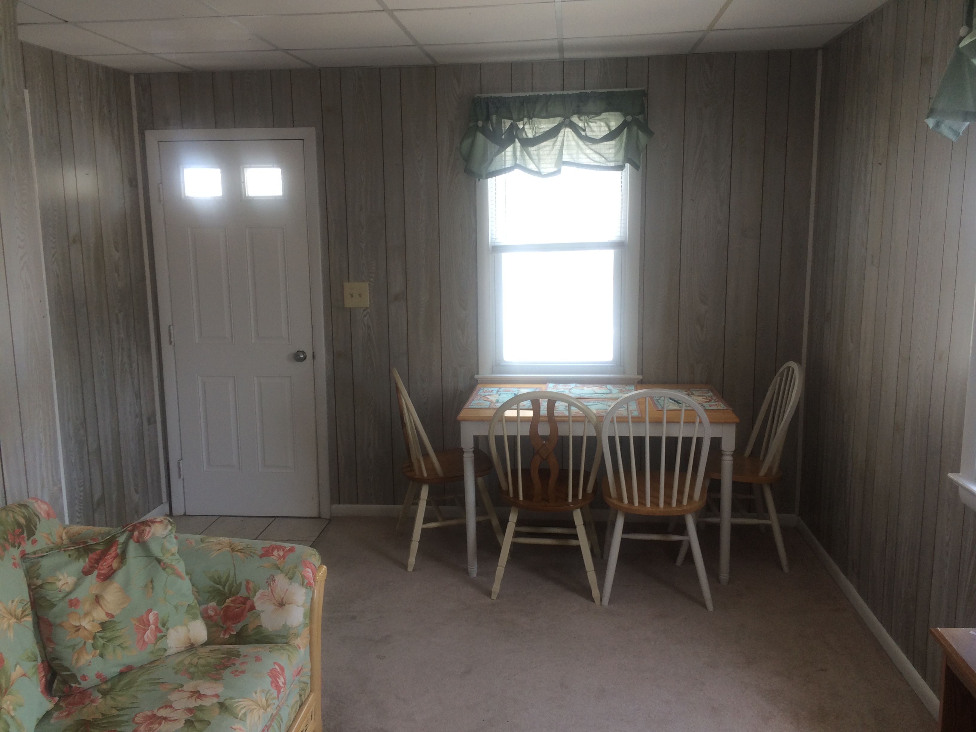 living room and dining table