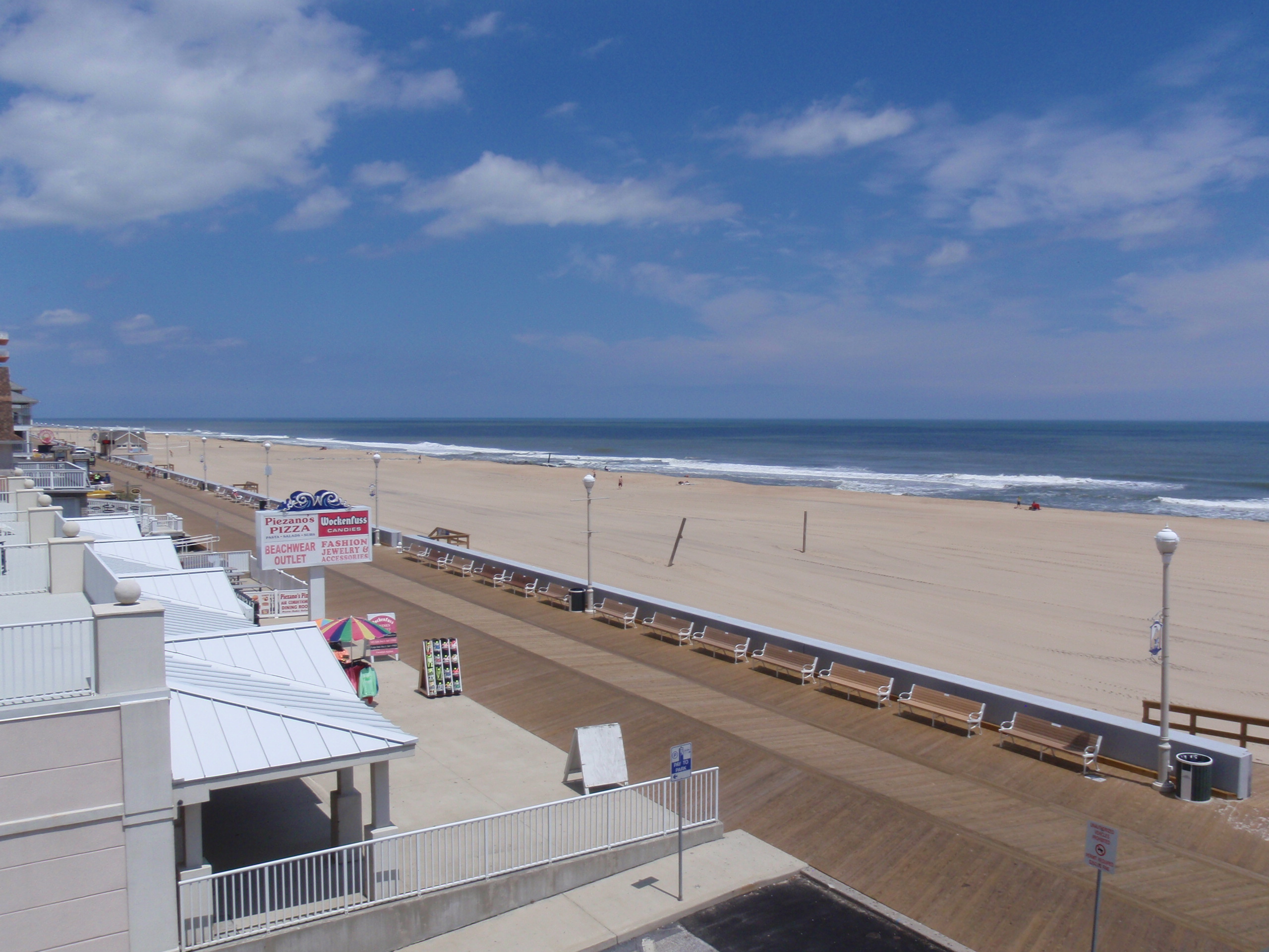 boardwalk and beach view