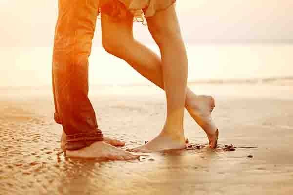 couple on beach
