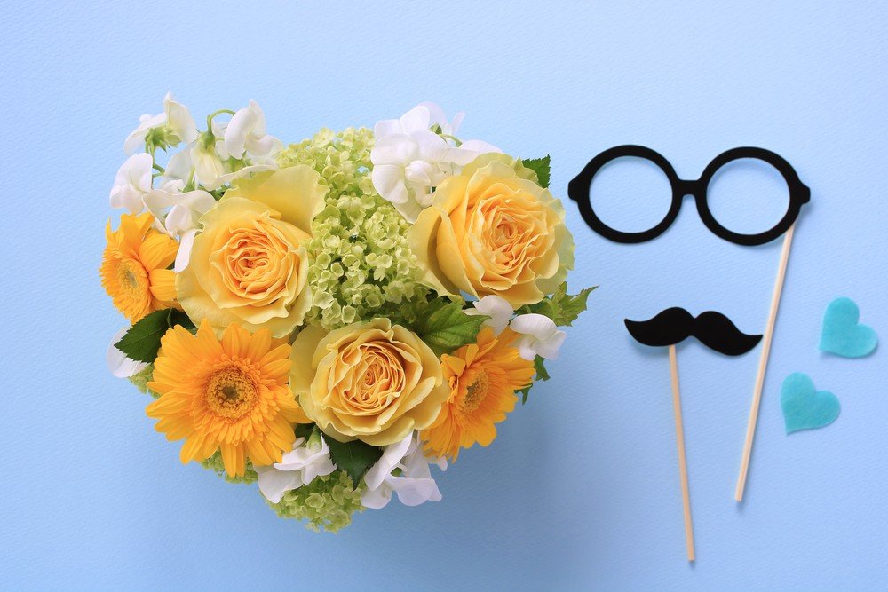 flower bouquet with wedding props