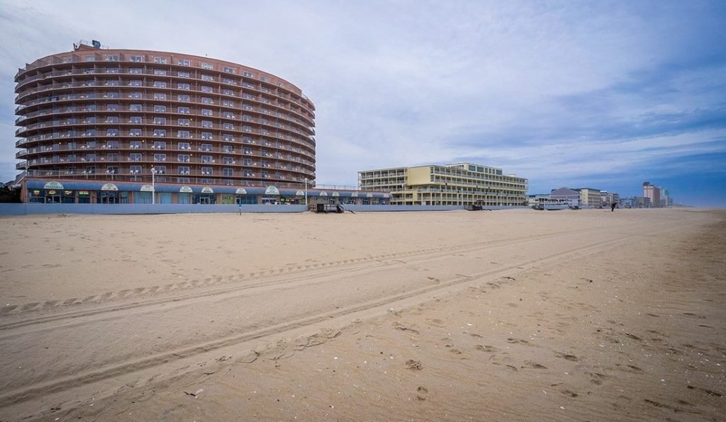 Grand Hotel view from the beach