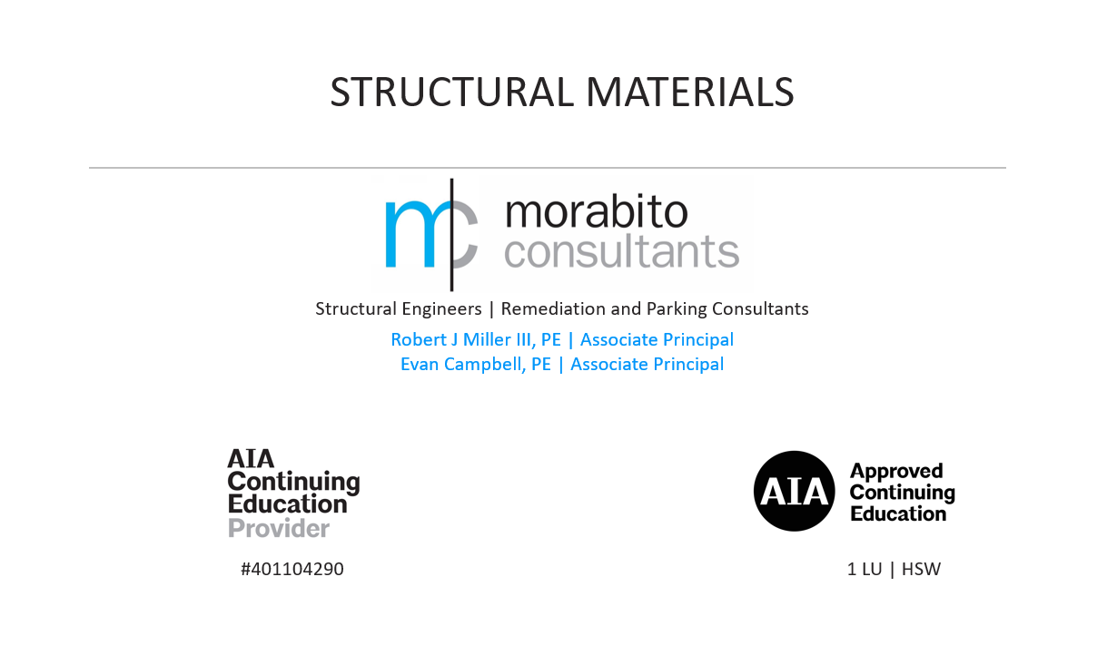 Our Structural Materials Course is AIA Accredited Our Structural Materials Course is AIA Accredited