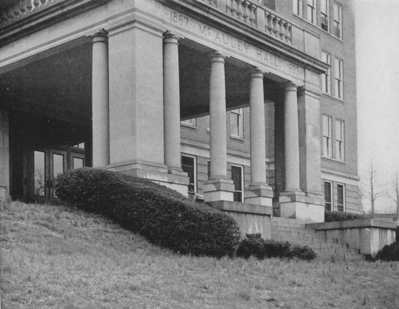 McAuley Hall Terrace Restoration Completed on Johns Hopkins Mt. Washington Campus in Baltimore, MD Historic 1938 photograph of McAuley Hall at Mt. St. Agnes College, now Johns Hopkins Mt. Washington Campus in Baltimore, Maryland.