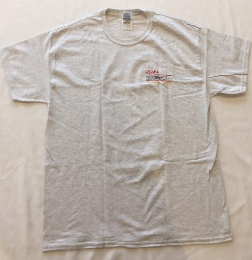 Nick's House of Ribs tan shirt