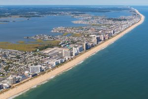 beach aerial photo of ocmd