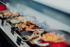 buffet style food