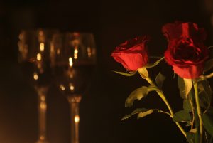 Roses and wine date night in Ocean City, MD