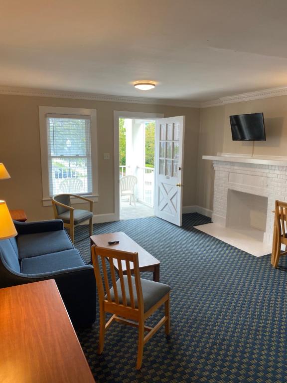 apartment 402 living area and balcony