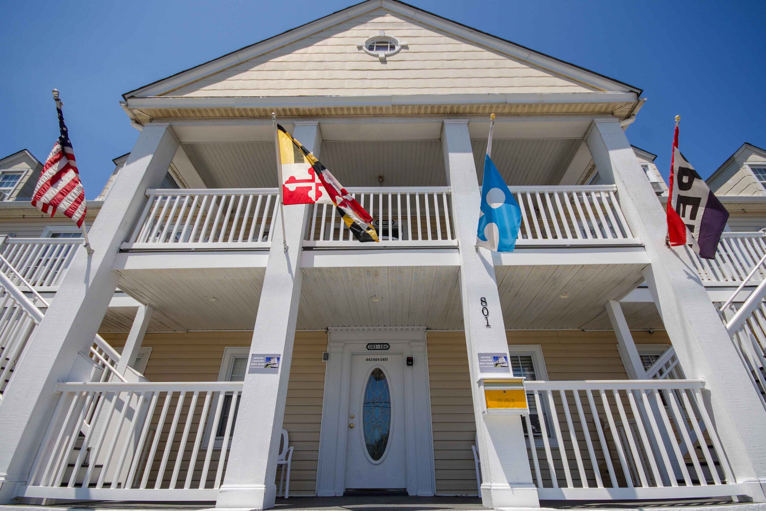 exterior of hotel entrance