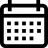 a black and white icon of a calendar