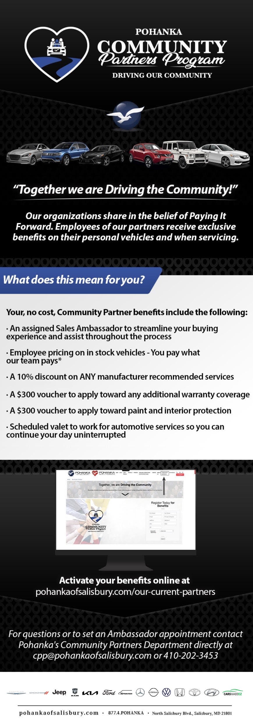 a flyer for the community car show