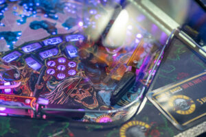 a close up view of a gaming machine