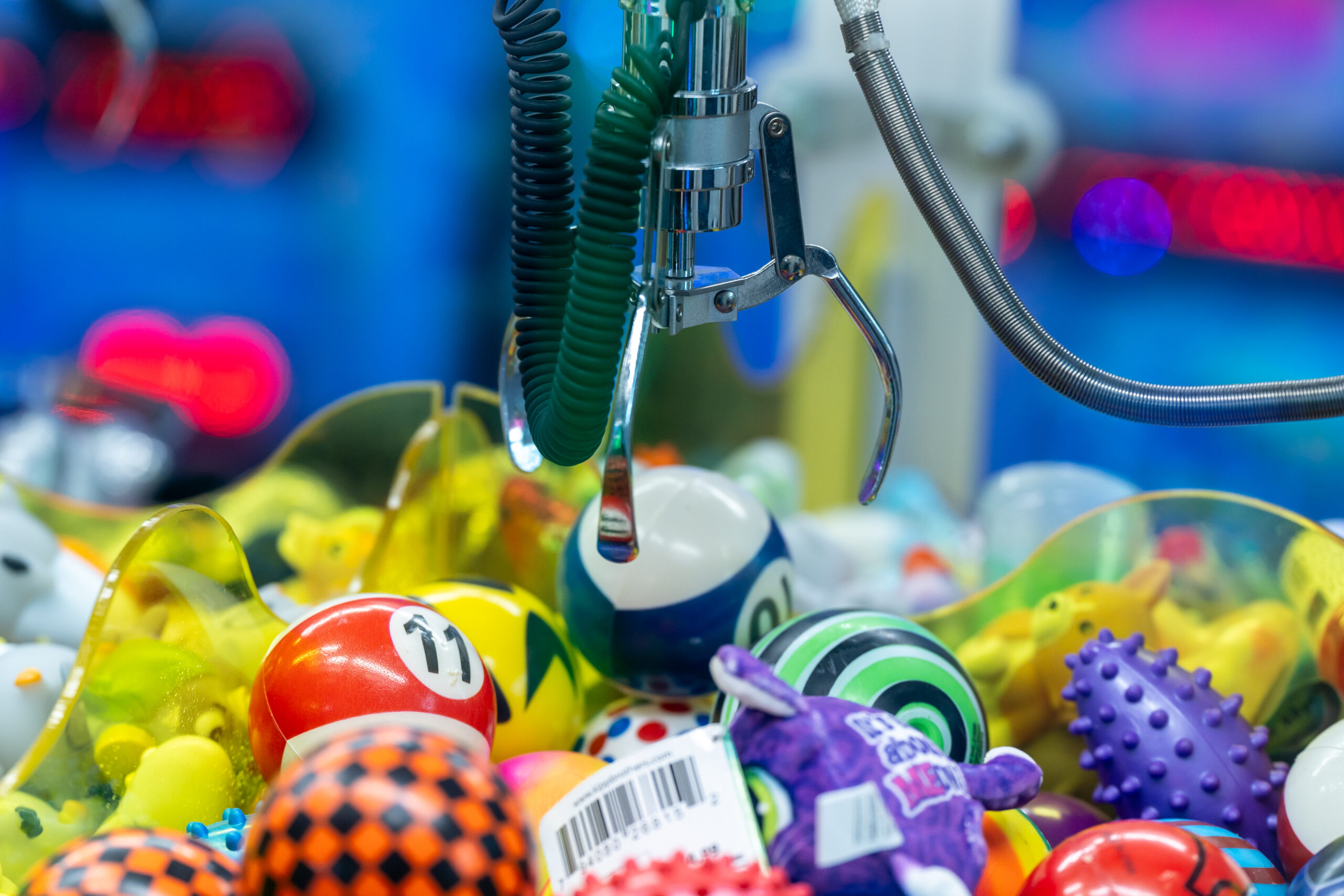 a bunch of toys that are in a bowl