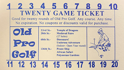 Twenty Game Ticket