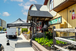 a building with a sign that says union craft brewing