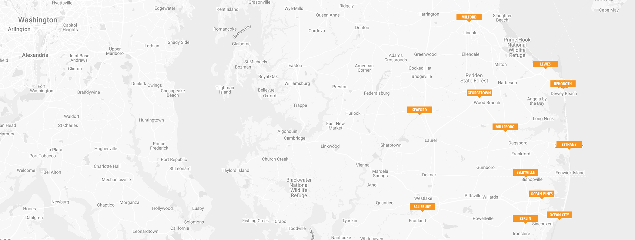a map of the area
