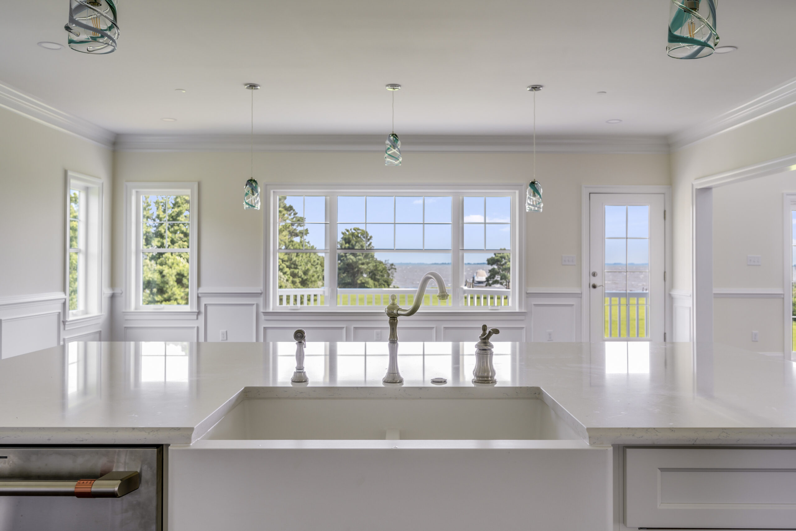 a kitchen with a sink and a dishwasher