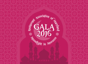 a pink poster with a mosque in the background