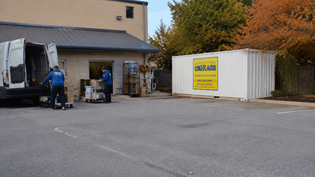 commercial storage Maryland for retail inventory overflow in Princess Anne MD