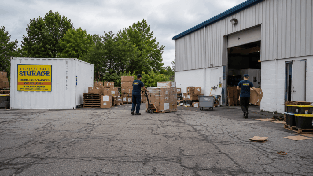 Commercial Mobile Storage Containers Salisbury for warehouse overflow near Princess Anne MD