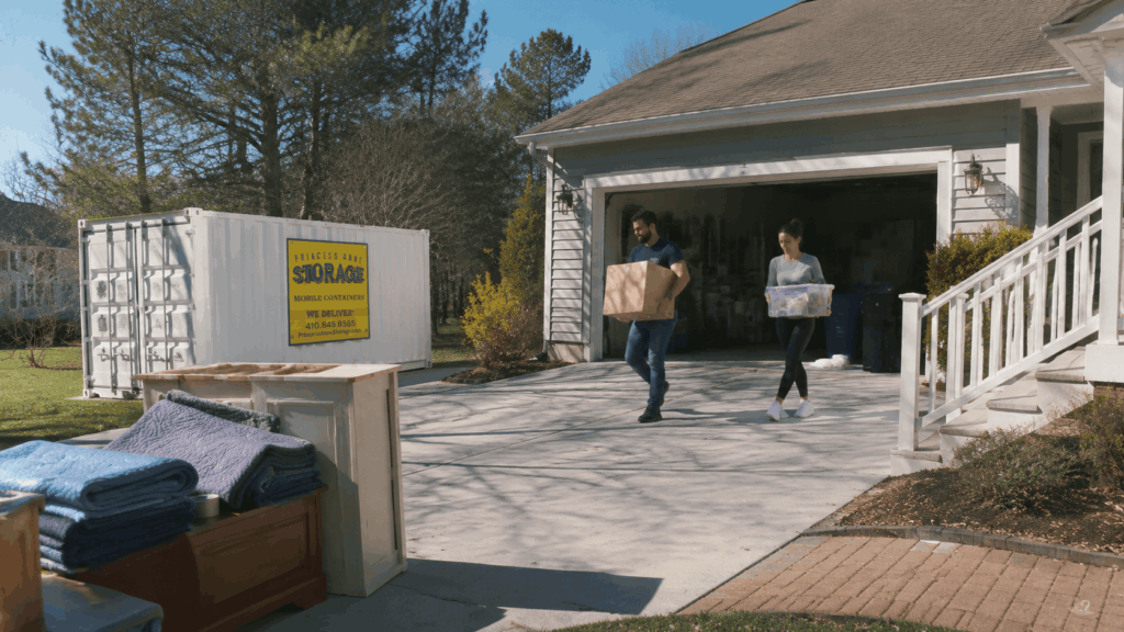 Jobsite Storage Containers Willards used for home staging on the Eastern Shore
