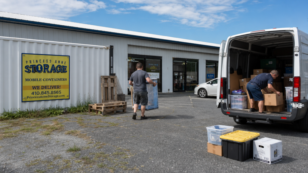 Storage Pods Berlin helping an Eastern Shore retailer manage business inventory overflow