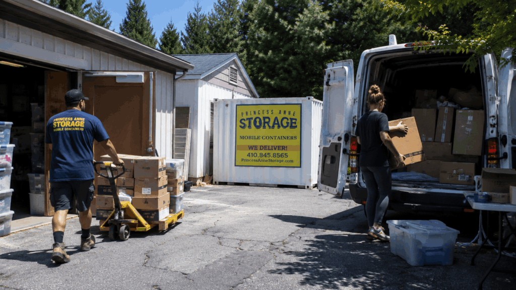 Commercial Mobile Storage Containers Ocean Pines for Eastern Shore business inventory overflow