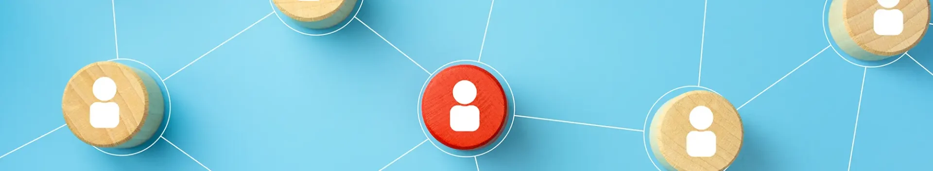 profile icons connect to each other