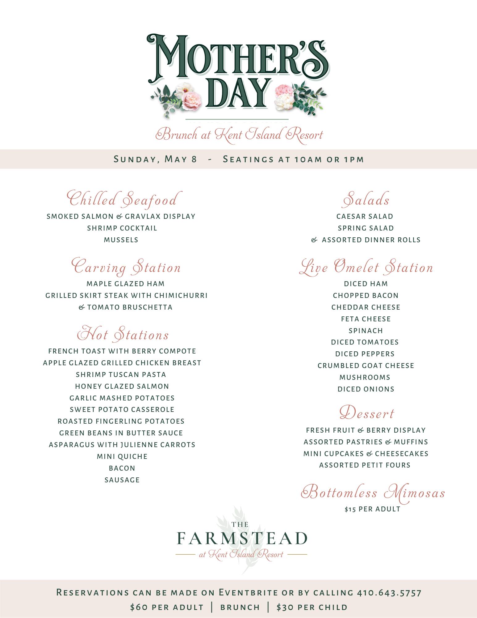 Mothers Day Brunch Kent Island Resort May 2022