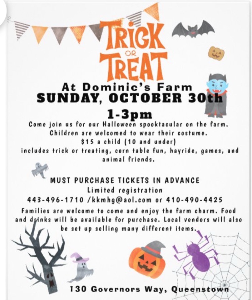 Dominic farm trick or treat 2022