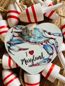 I Love Maryland Crab ornament