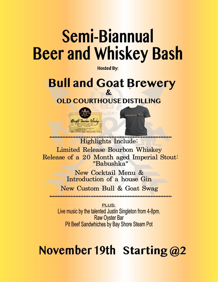 Semi Bi Annual Beer and Whiskey Bash 11192022