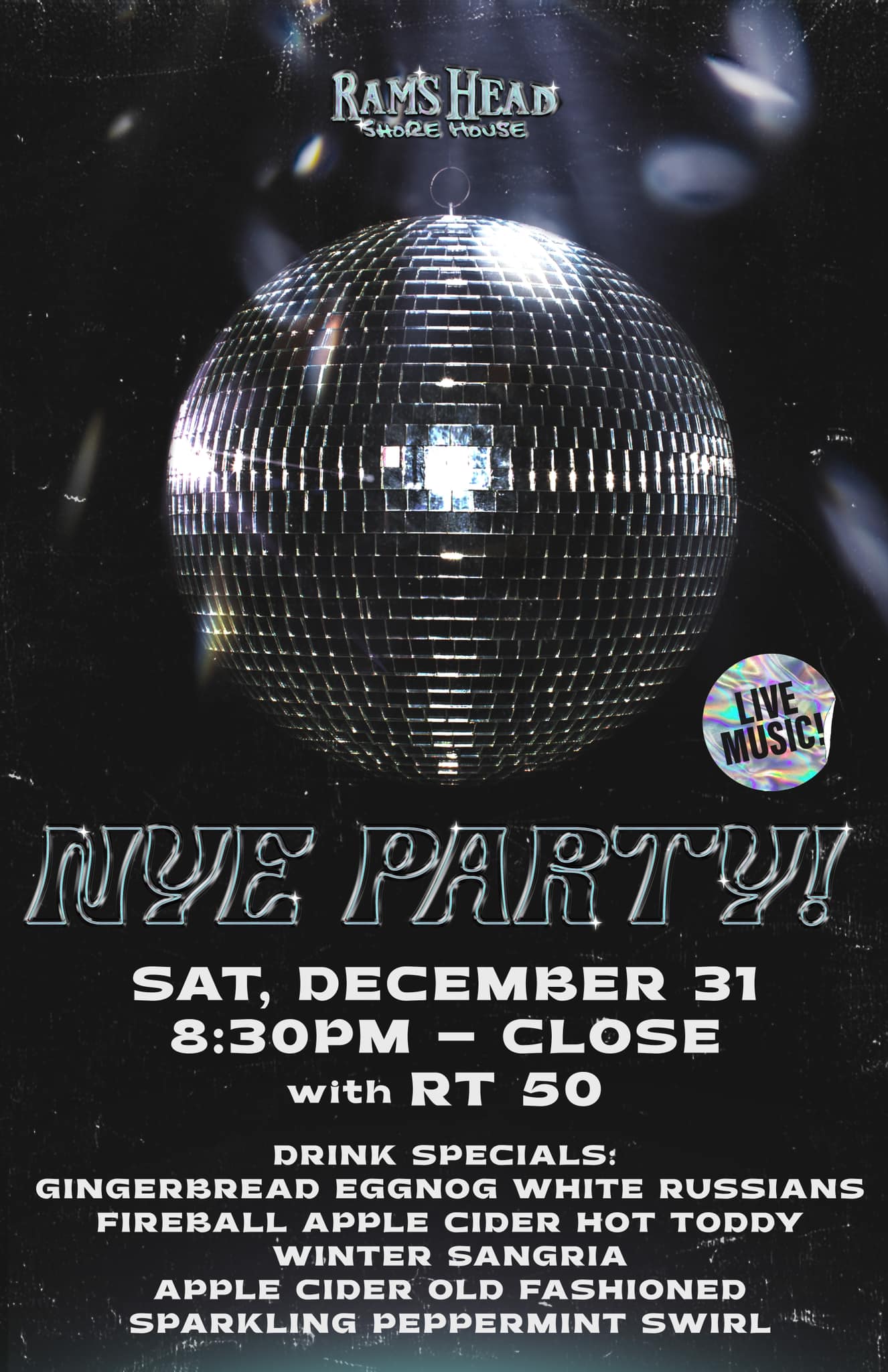 Rams Head Shore House NYE Party 2022-2023