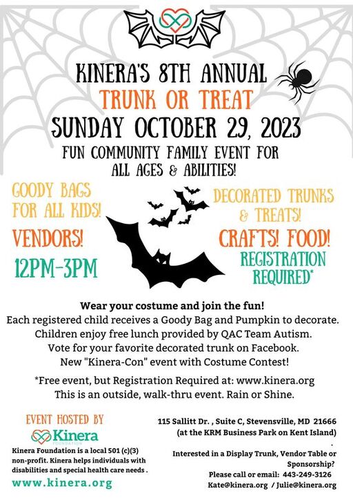 Kinera Foundation Trunk or Treat