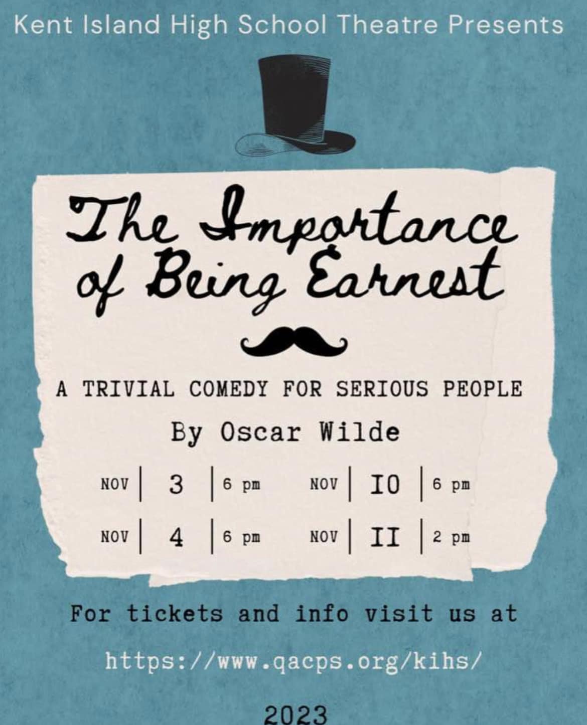 The importance of Being Earnest