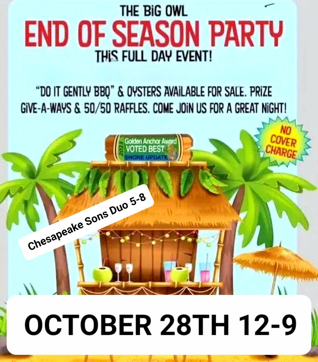 End of Season Party - Big Owl