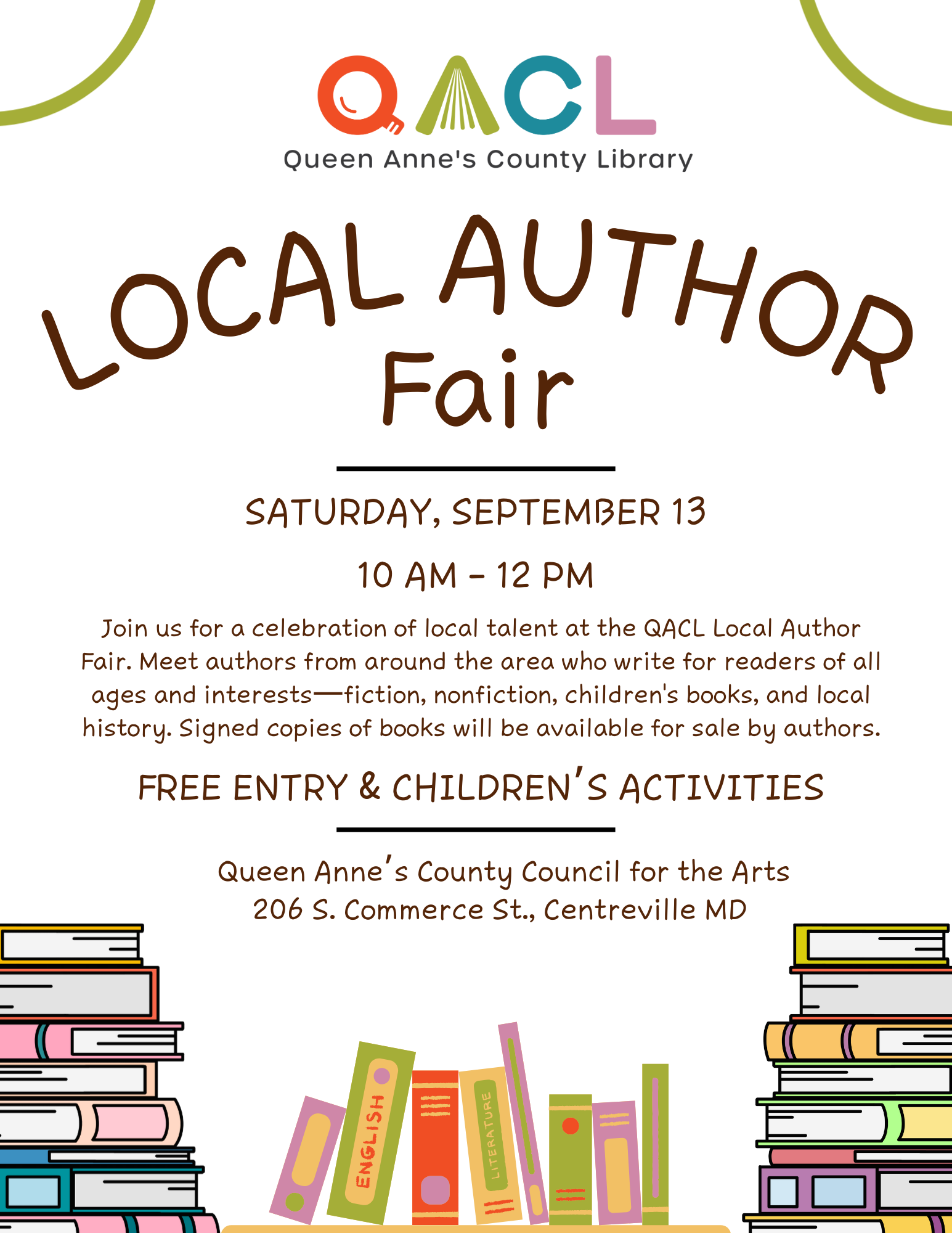 Local Author Fair Flyer 2025